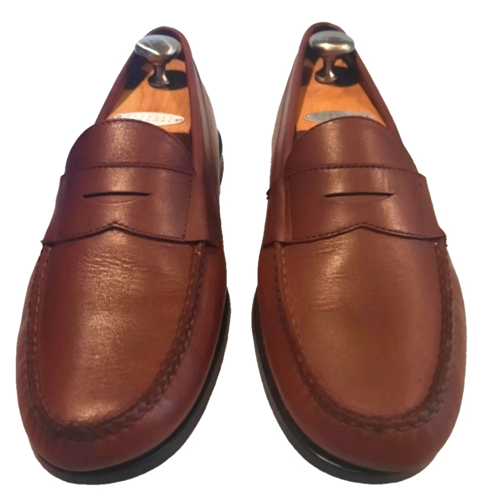 Brooks Brothers Brown Leather Slip-On Penny Loafers Men's Size: 11 D - FAST SHIP